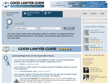 Tablet Screenshot of goodlawyersguide.co.uk