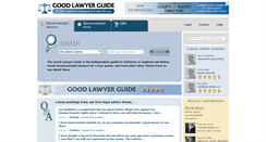 Desktop Screenshot of goodlawyersguide.com